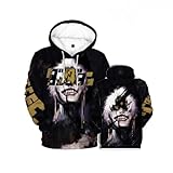 Impression créative : Le sweat à capuche utilise une 3D-Digitaldrucktechnologie unique pour s'assurer que le sweat à capuche peut être lavé à la machine et à la main sans se décolorer, se déchirer, se retourner ou feuilleter. Des motifs uniques et des couleurs vives vous rendront plein de charme partout