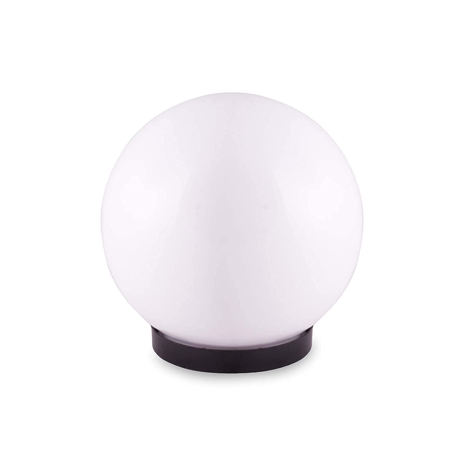 globe ball light, white, outdoor gate pillar lamp, 15 cm diameter, round shape