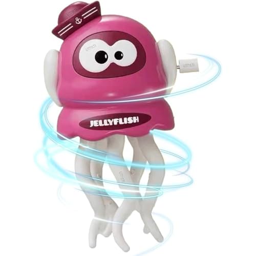 Image of Chicken Toys for Kids, Swinging Chain String Magnetic Hen with Chick Learning to Crawl Spring Toy, Crawling Wind-up Duck, Walking Chicken Cute Windup Toy for Boys Girls Toddler (Pink Octopus)