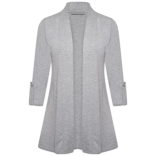 Image of Loxdonz Women's Open Front Cardigans Casual 3 /4 Sleeve Cardigan Soft Lightweight Top