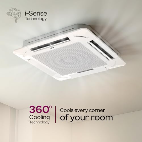 Image of Godrej 3 Ton 3 Star, 5-In-1 Convertible Cooling, 360 Cooling, Self Clean Technology, Anti Freeze Protection, Inverter Cassette AC (Copper, AC 3.0T CIC 36FTC3 4YA, White)