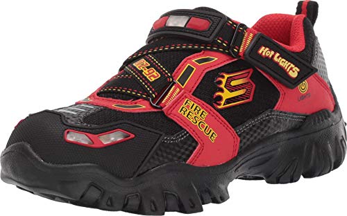 Tênis Infantil Skechers Damager Lii-Fire Stopper, Black/Red, 5 Toddler