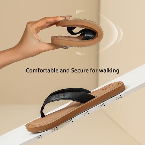 Saidoteto Women's Yoga Mat Flip Flops - Comfortable Lightweight Slip-On Sandals with Soft Thong Strap, Arch Support, and Quick-Drying, Water-Friendly Design for Summer & Beach4