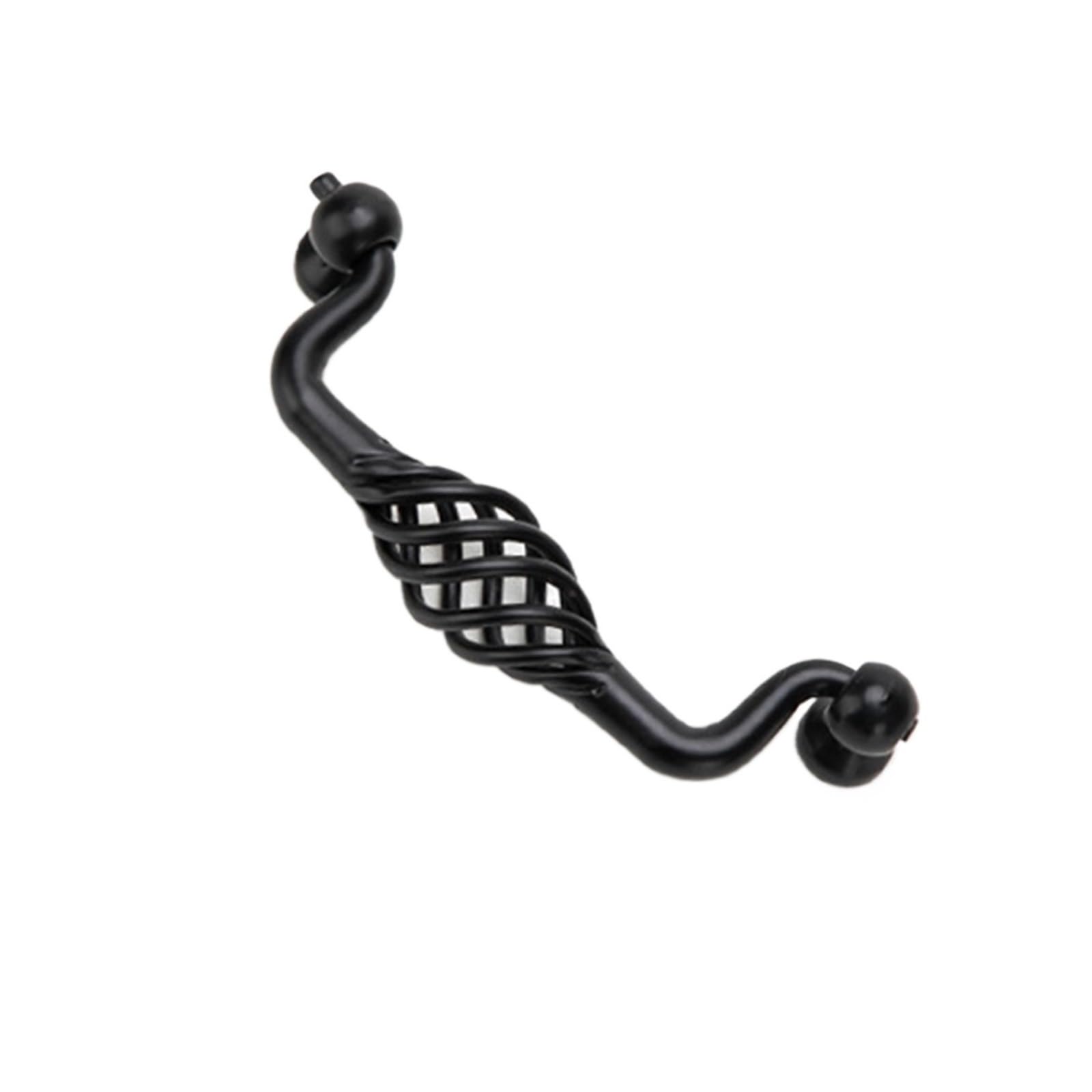 Yonmledo Type8 Black 96Mm Brass Vintage Drawer Handles 2Pcs Out Antique Bronze Home Hardware Handle Pull With Screws Cupboard Furniture Handles Drawer Knobs Door Knob Cabinet Pullers(Type8 Black 96Mm)