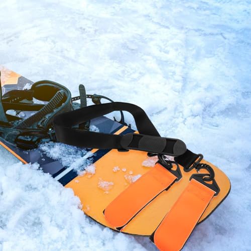 Sangles de transport pour skis et bâtons réglables et légères - 3