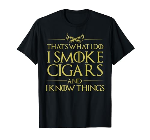 Smoke Cigars Smoker - Ideal Clever Class Men Gift T-Shirt