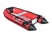 Boatify 9.8 ft Inflatable Boat Raft Fishing Dinghy Pontoon Boat with Aluminum Floo (Red)