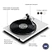 Pro-Ject E1 BT, Plug & Play Entry Level Record Player with switchable Phono Stage and BT5.0 Wireless Transmission, 33/45 Electronic Speed Switch (White)