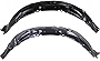 Evan-Fischer Fender Liner Set Compatible with 2007-2011 Toyota Camry Front Left & Right Side Plastic Pair