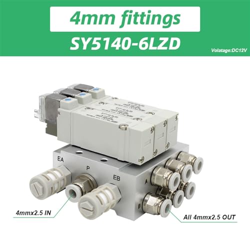 Électrovanne SY5140-6LZD 4mm pour commande de cylindre unique - 3
