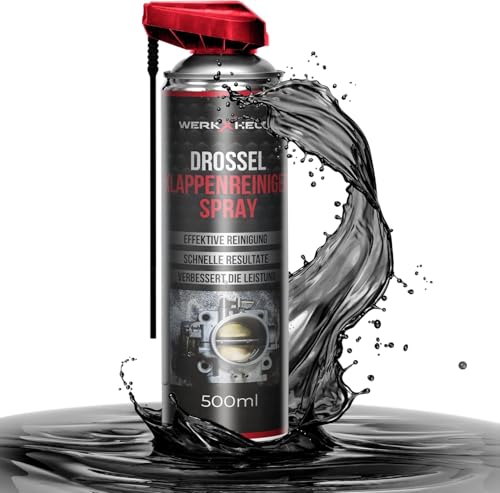 WerkXheld Drosselklappenreiniger Diesel & Benzin | AGR Reinigungsmittel Vergaserreiniger Luftmassenmesser & Ventilreiniger Autos Motorräder & Dieselmotoren 500ml