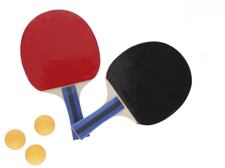 Set 2 Palas de Ping Pong + 3 Bolas 25 x 15 cm