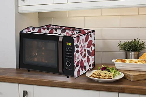Image of Stylista Microwave Oven Cover for IFB 23 L Convection 23BC4 Ditzy Pattern offwhite Base