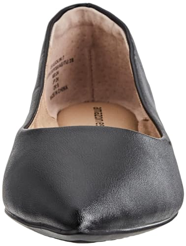Amazon Essentials MAY-BLK-8.5 B US Women'S Pointed-Toe Ballet Flat, Black Faux Leather thumb #1