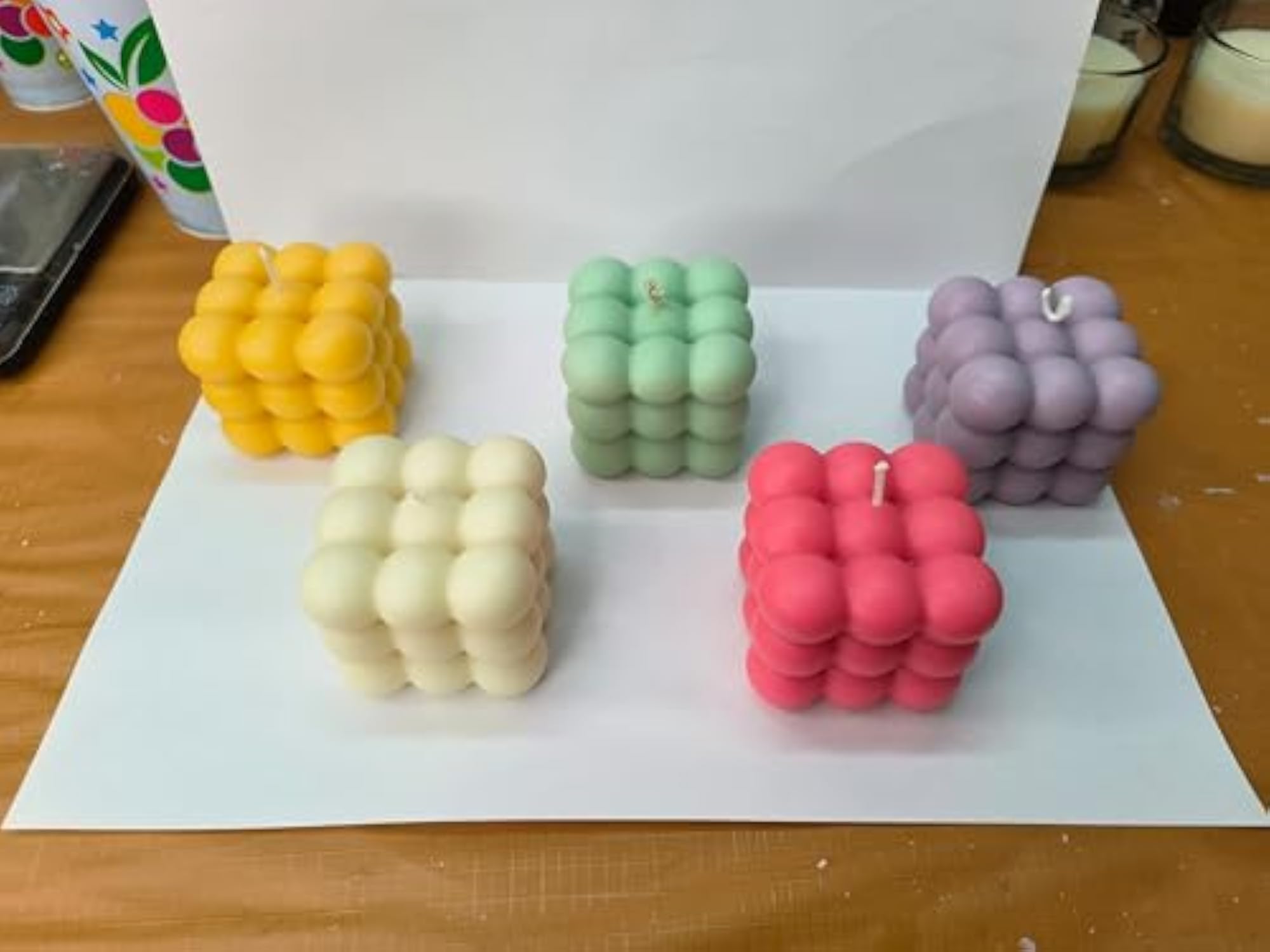Big Bubble Scented Candle, 100% Pure Soy Wax Gift