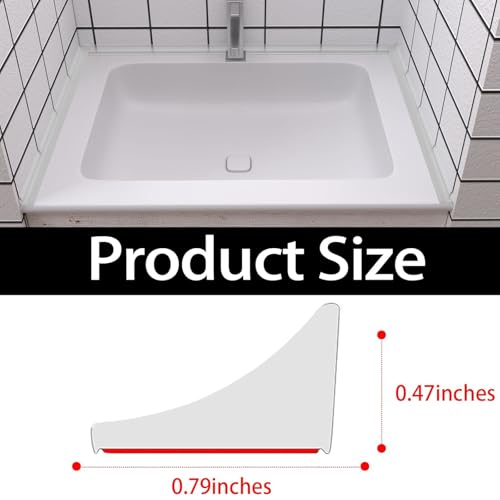 Image of Raycity Silicone Shower Threshold Water Dam Barrier, 39 Inch, Clear