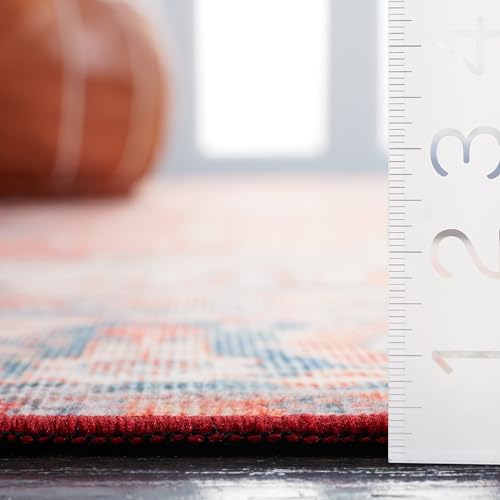 Tapete Safavieh Washable Tucson 8x10 ft Rust Navy miniatura 2