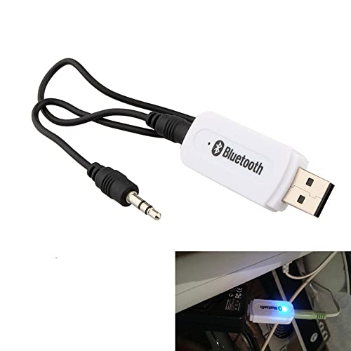 Image of Elevea 𝟏𝟓 𝐘𝐄𝐀𝐑𝐒 𝐖𝐀𝐑𝐑𝐀𝐍𝐓𝐘 Bluetooth Audio Receiver with 3.5mm AUX, USB & TF Card, Car Wireless Dongle for Music Playback & Hands-Free Calls, Speakers, Headphones