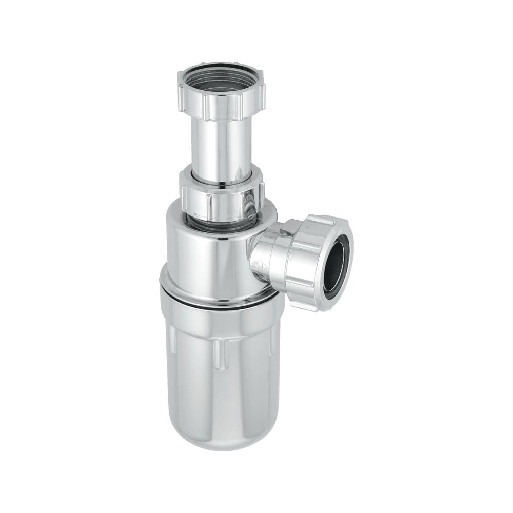 McAlpine C10AR-CP 75mm Water Seal Chrome Plastic Adjust Inlet Trap Outlet 1.5""