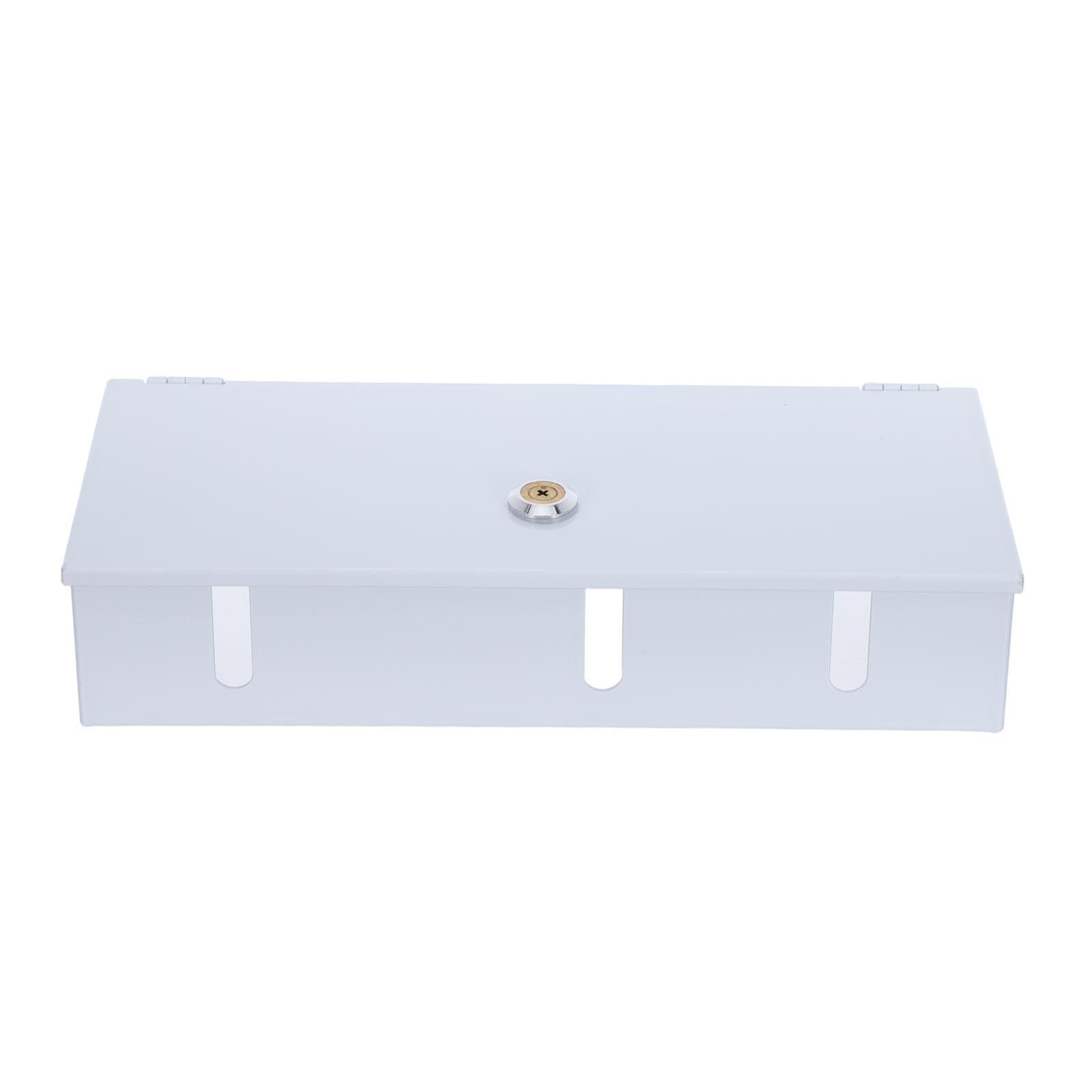 Baluue Caja de Seguridad para Enchufes de Hierro de 60 Cm de Altura, 3 Posiciones sin Fondo, Protector para Tomacorriente Exterior Resistente la Intemperie para Uso en Jardín y Hogar