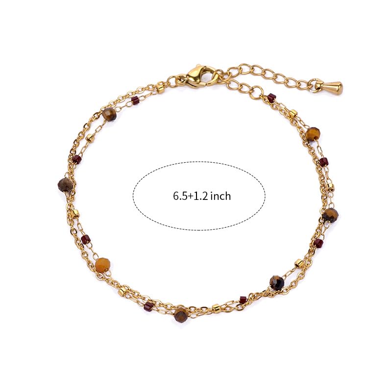 Turquoise Beads Bracelet for Women Dainty Stackable Green Bracelet Turquoise Jewelry Mother's Day Gift for Mother3