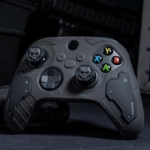 Image of GeekShare G.S.TAC Tactical Controller Skin Grips Set, Anti-Slip Silicone Protective Cover Skin Case for Xbox Series X /S Controller with 2 Thumb Grip Caps