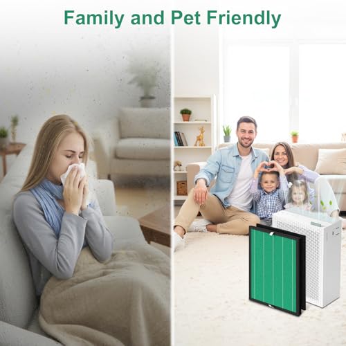 Image of 2-Pack Replacement Filter Compatible with Coway Airmega 150 AP-1019C | Precise fit for Coway Airmega 150 (AP-1019C). Includes 2 filter assemblies and 2 carbon pre-filter layers. Durable 2-Pack Set
