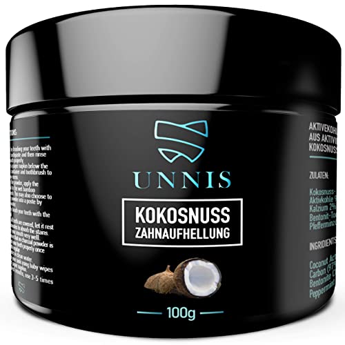 Natürliche Kokosnuss Aktivkohle Pulver Zahnaufhellung für Weiße Zähne Bleaching Aktivkohle Zahnpasta Activated Charcoal powder Teeth Whitening Cover