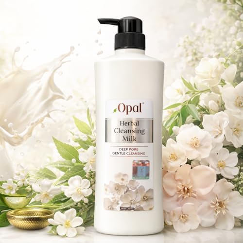Image of OPAL Herbal Cleansing Milk(NEW IMPROVED PACK,950ml)-Deep Pore Cleansing, Nourishing & Hydrating,Suitable for Face, Body & Hands,