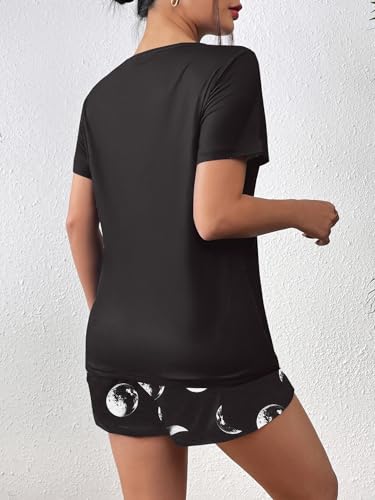 Image of Ekouaer Women's Pajama Sets Short Sleeve Pjs 2 Piece Top and Shorts Sleepwear Comfy Soft Lounge Sets with Pockets