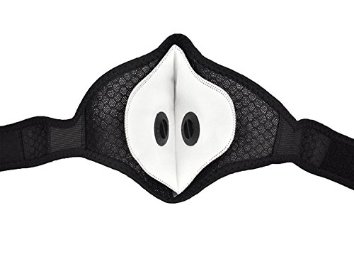 Dukars Sports Mask, Dustproof Mask Activated Carbon Filtration Exhaust Gas Anti Pollen Allergy PM2.5 Workout Running Motorcycle Cycling Mask (Black) - Thumbnail 3