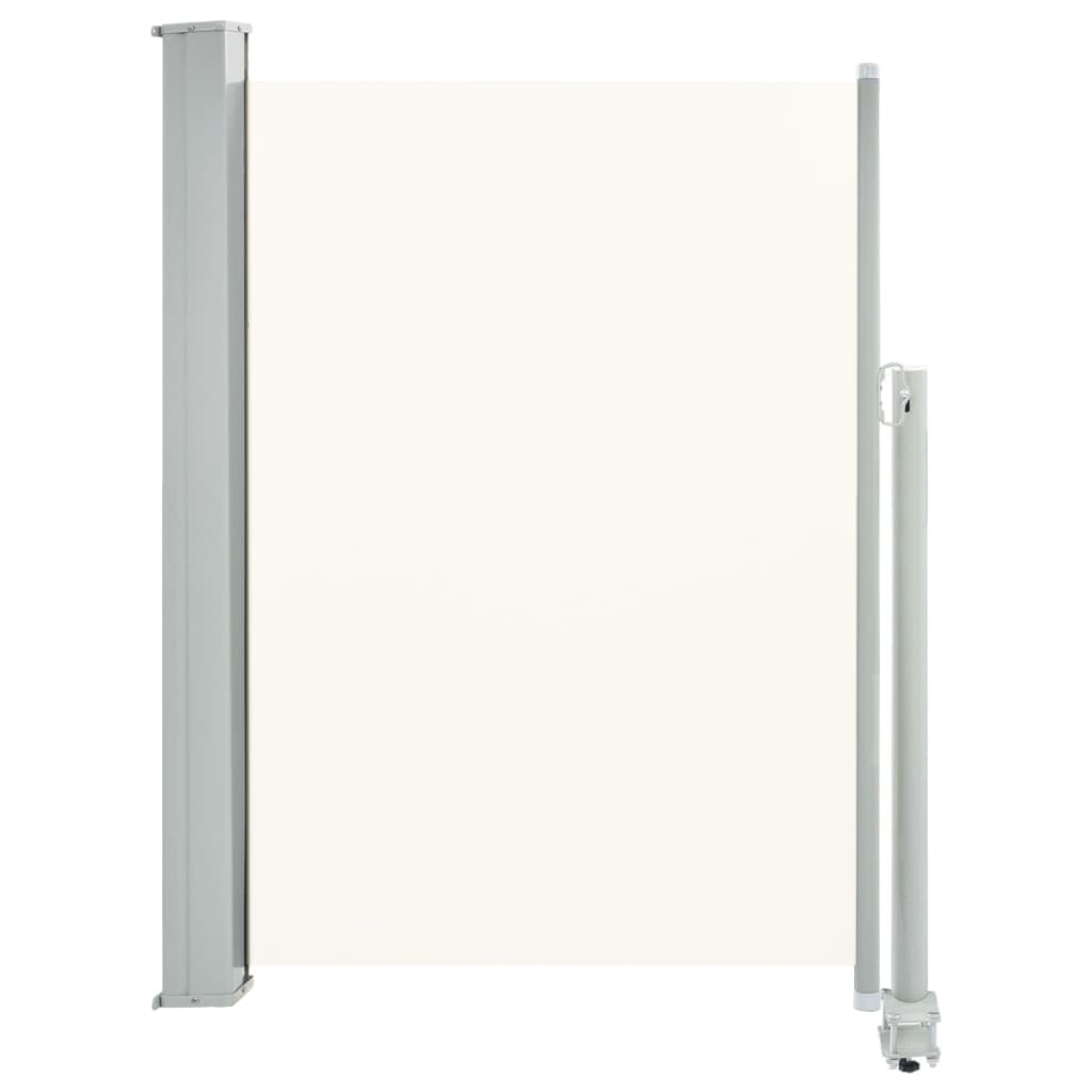 Willood Ausziehbare Seitenmarkise, Sichtschutz Windschutz Markise, Balkon Sichtschutz Seitlich, 100x300 cm Creme