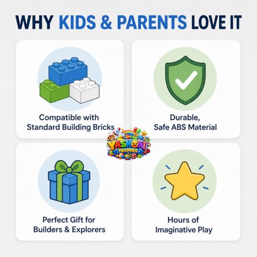 Image of Yashoni Building Blocks Toy Set for Kids | DIY STEM Construction Bricks with Mini Figures, Creative Models & Educational Play Set| Blocks Game (278, The Ice House)