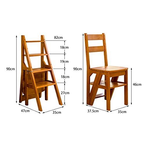 Taburete de escalada plegable en madera maciza para cocina y hogar 5