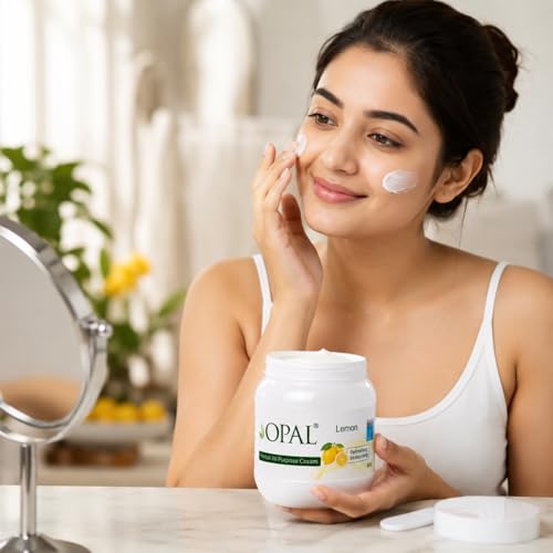 Image of OPAL Herbal All Purpose Cream - Lemon for Deep Nourishing & Refreshing Moisturizing Cream - Hydrating & Revitalizing Skin Care Cream All Skin Types (800g)