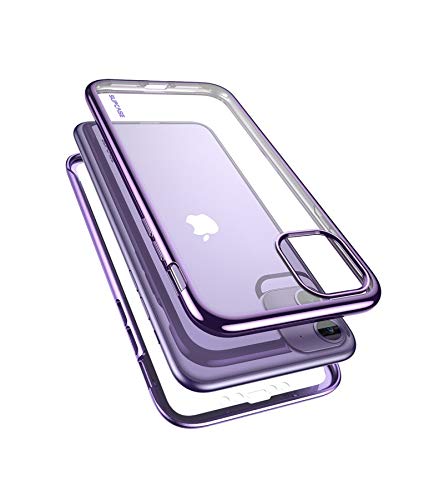 SUPCASE [Unicorn Beetle Electro Series] Phone Case for Apple iPhone 11 2019 6.1 inch Case, Metallic Electroplated Edges, Slim Full-Body Protective Case with Built-in Screen Protector (Purple)