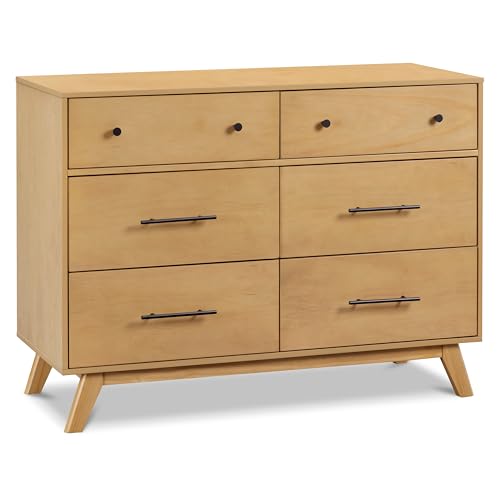 Image of Davinci Otto 6-Drawer Dresser in Honey, GREENGUARD Gold Certified