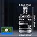 Aymzbd Water Container Water Dispenser Bottle Multifunction Barrel with Lid and Handle for Outdoor Household Car Washing Cooking, 7.5L