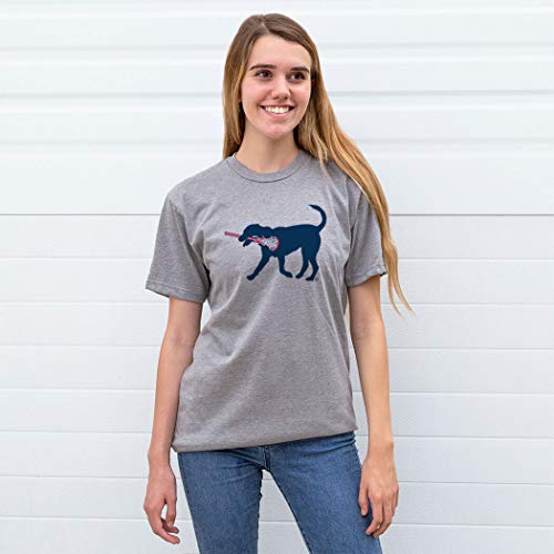 LuLa The LAX Dog (Blue) T-Shirt | Girls Lacrosse Tees by ChalkTalk Sports | Multiple Colors | Youth and Adult Sizes2