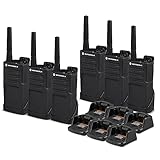 6 x Motorola RMM2050 On-Site 2-Way Radio (RMM2050) - 6 Pack Bundle