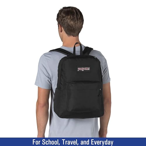 Image of JanSport NCAA Officially Licensed Backpack, Purdue Boilermakers, Superbreak Plus with Padded 15'' Laptop Sleeve, Spacious Computer Bag for Men & Women, Durable Daypack with Bottle Pocket, Black