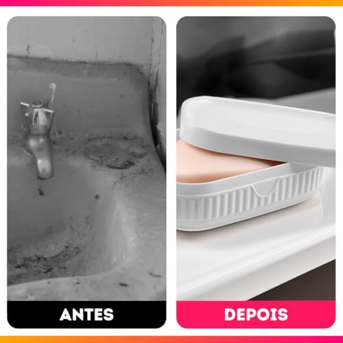 Saboneteira Porta Sabonete Banheiro Lavabo Com Tampa à Prova d'Água (Azul)