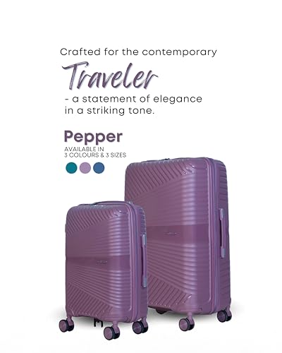 Image of CRUISE Pepper Trolley Bags Set (20+24 Inch)| Hard Shell Expandable Suitcases with 8 Spinner Wheels & TSA Lock | Cabin and Check-in Lightweight Luggage Bag | Adjustable Handle (Set of 2)