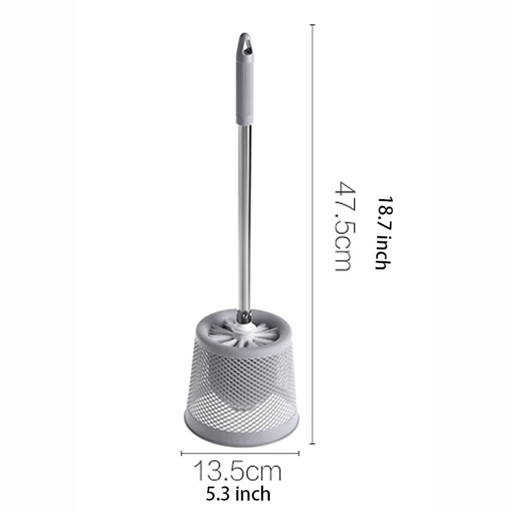 Scopino per WC, Set di spazzole e Supporto for la Toilette, lavabo for la Toilette Brush Brush Brush Brush con Manico Antiscivolo e Supporto for Asciugatura Rapida Scopettino Bagno(A)