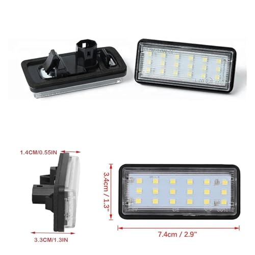 Luz LED blanca de matrícula para solucionar la baja visibilidad trasera 2