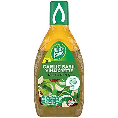 Wish-Bone Salad Dressing, Garlic Basil Italian Dressing, 15 oz Cover