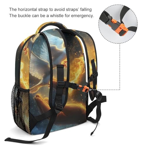 Holy Spirit Dovees Laptop Backpack Durable Travel Daypack Casual Shoulder Bag for Sport Hiking3