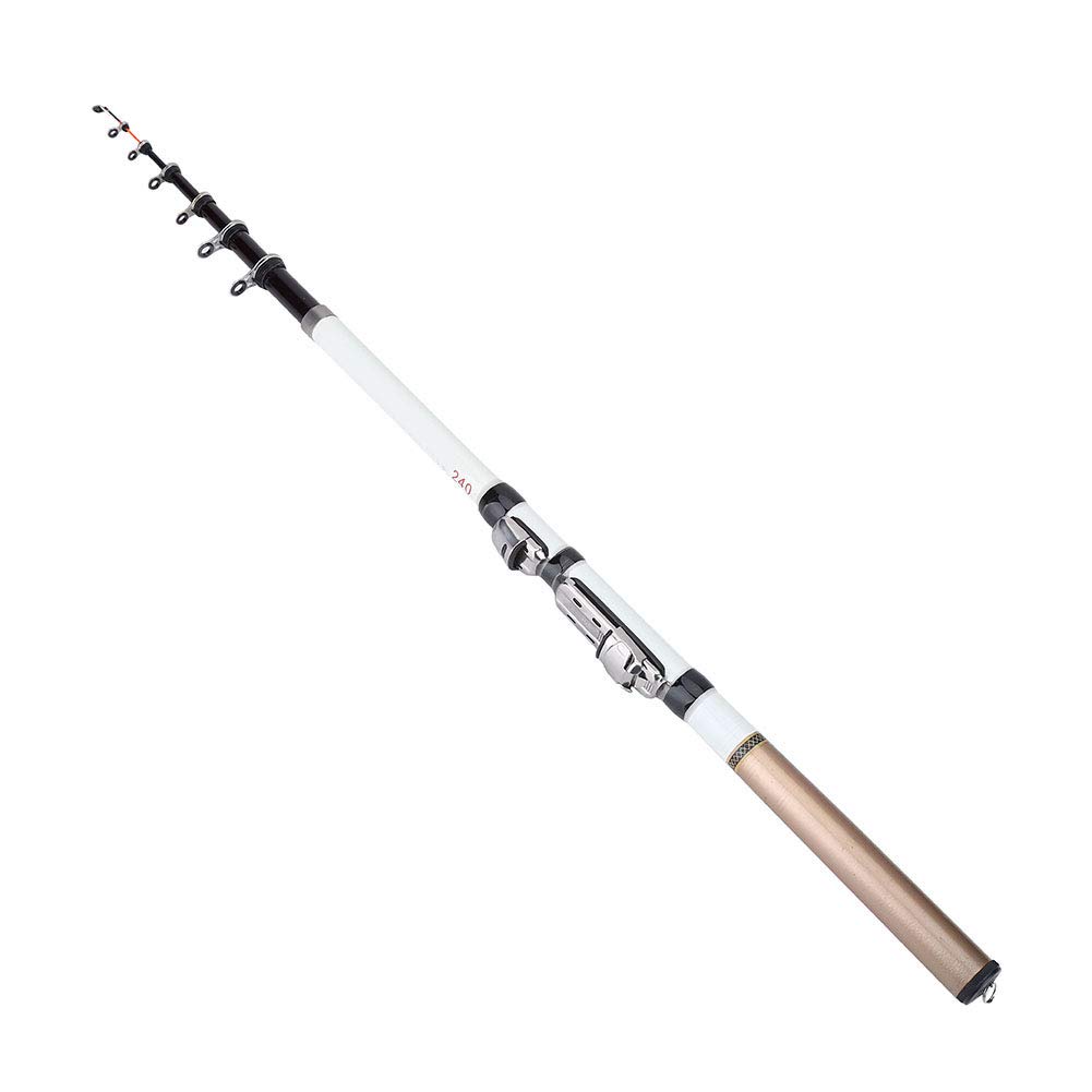 Canna Da Pesca Telescopica In Carbonio YG027 - 1.8M-2.7M, Per Spinning E Trota | Leggera E Portatile - Foto 4