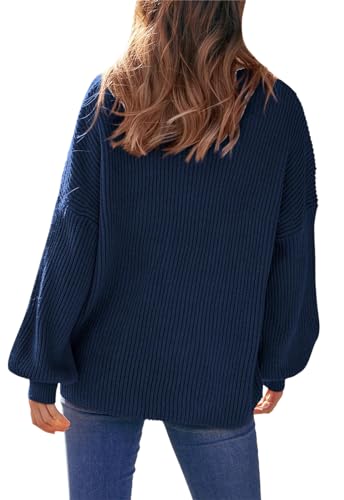 Image of PRETTYGARDEN Womens Sweaters Spring 2026 Oversized Chunky Knitted Pullover Sweater Casual Long Sleeve Crewneck Cute Sweaters