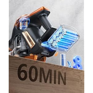 Cordless Vacuum Cleaner, 550W/45Kpa Vacuum Cleaners for Home with LED Screen, Max 60 Mins Runtime, Noise Reduction Tech, Anti-Tangle Stick Vacuum for Pet Hair Carpet and Hardfloor Cordless Vacuum Cleaner 550W45Kpa Vacuum Cleaners for Home with LED Screen Max 60 Mins Runtime Noise Reduction Tech Anti Tangle Stick Vacuum for Pet Hair Carpet and Hardfloor